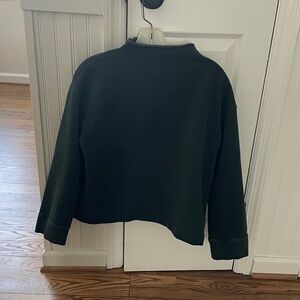 Madewell Dark Green Funnelneck Sweatshirt